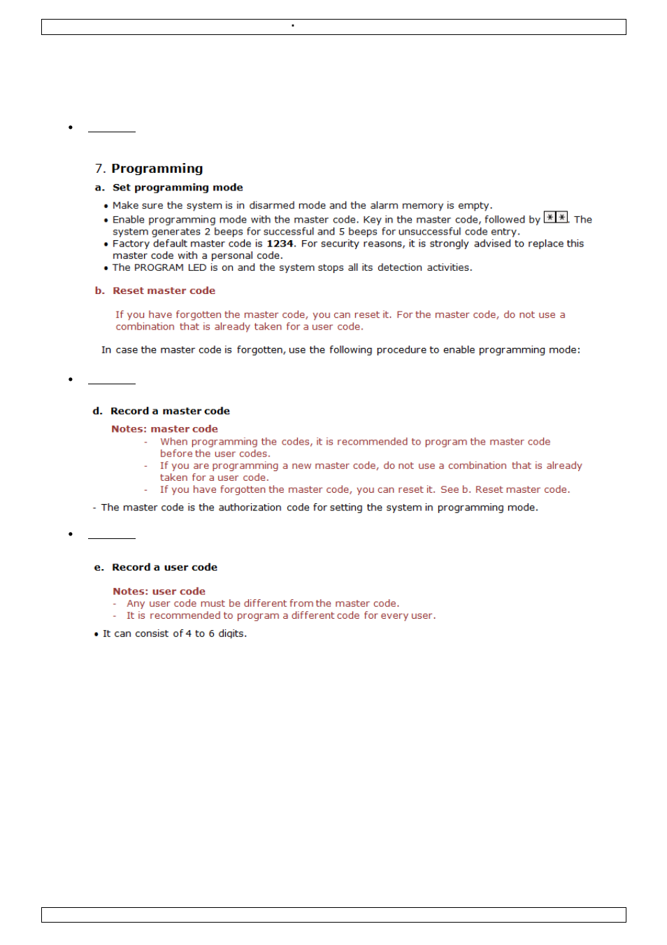 English | Velleman HAA263D Setting Master Code and User Code User Manual | Page 2 / 6
