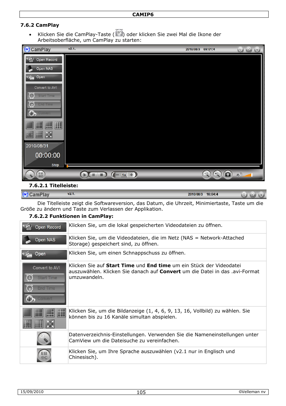Velleman CAMIP6 User Manual | Page 105 / 115