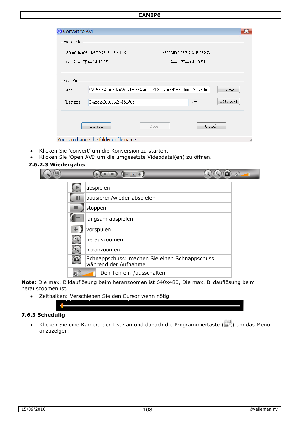 Velleman CAMIP6 User Manual | Page 108 / 115