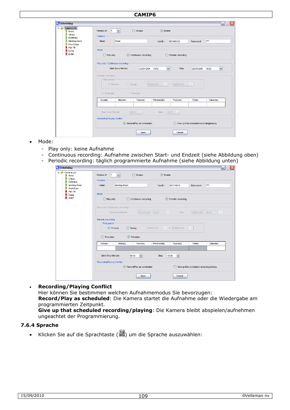 Velleman CAMIP6 User Manual | Page 109 / 115