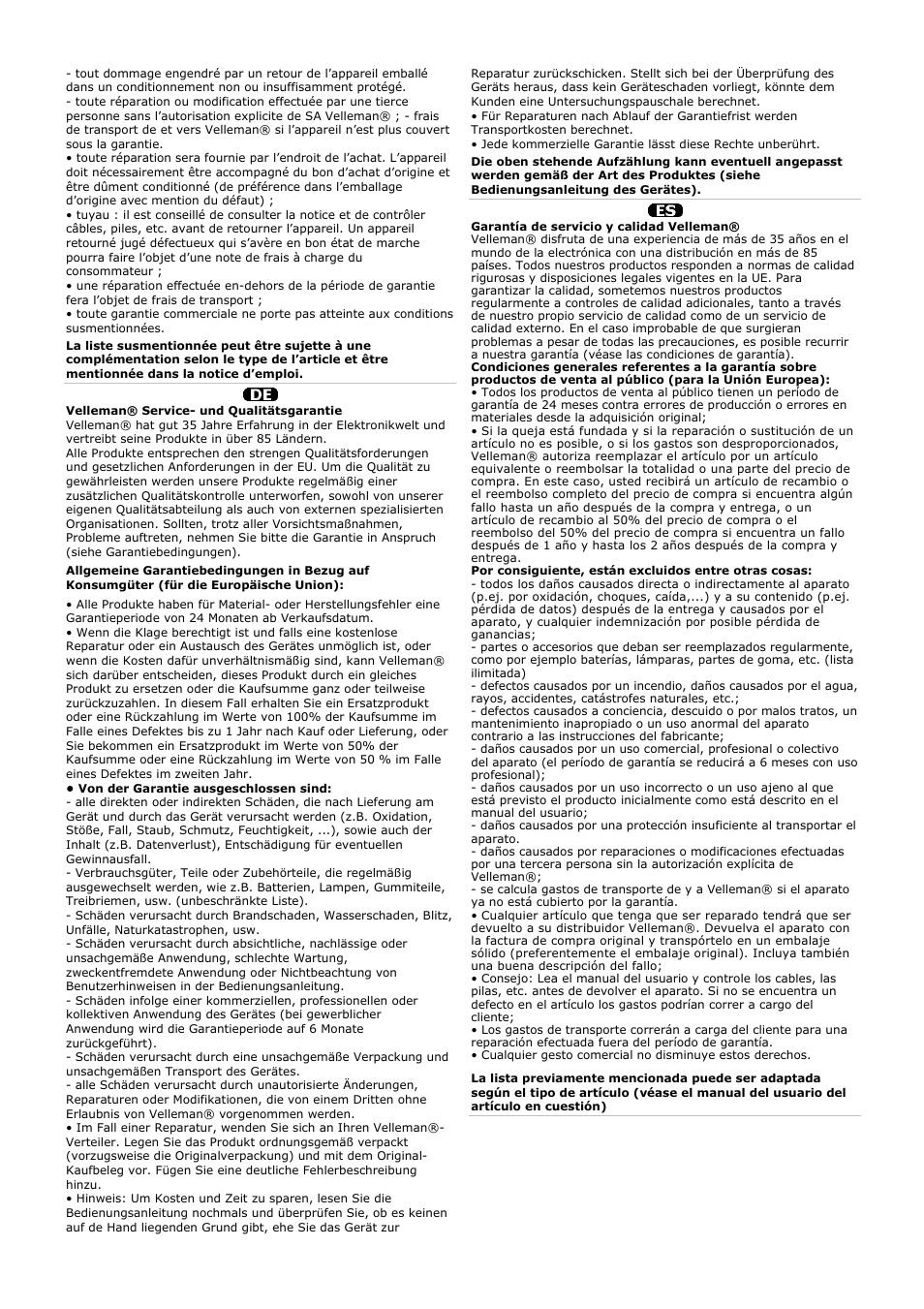 Velleman CAMIP6 User Manual | Page 115 / 115