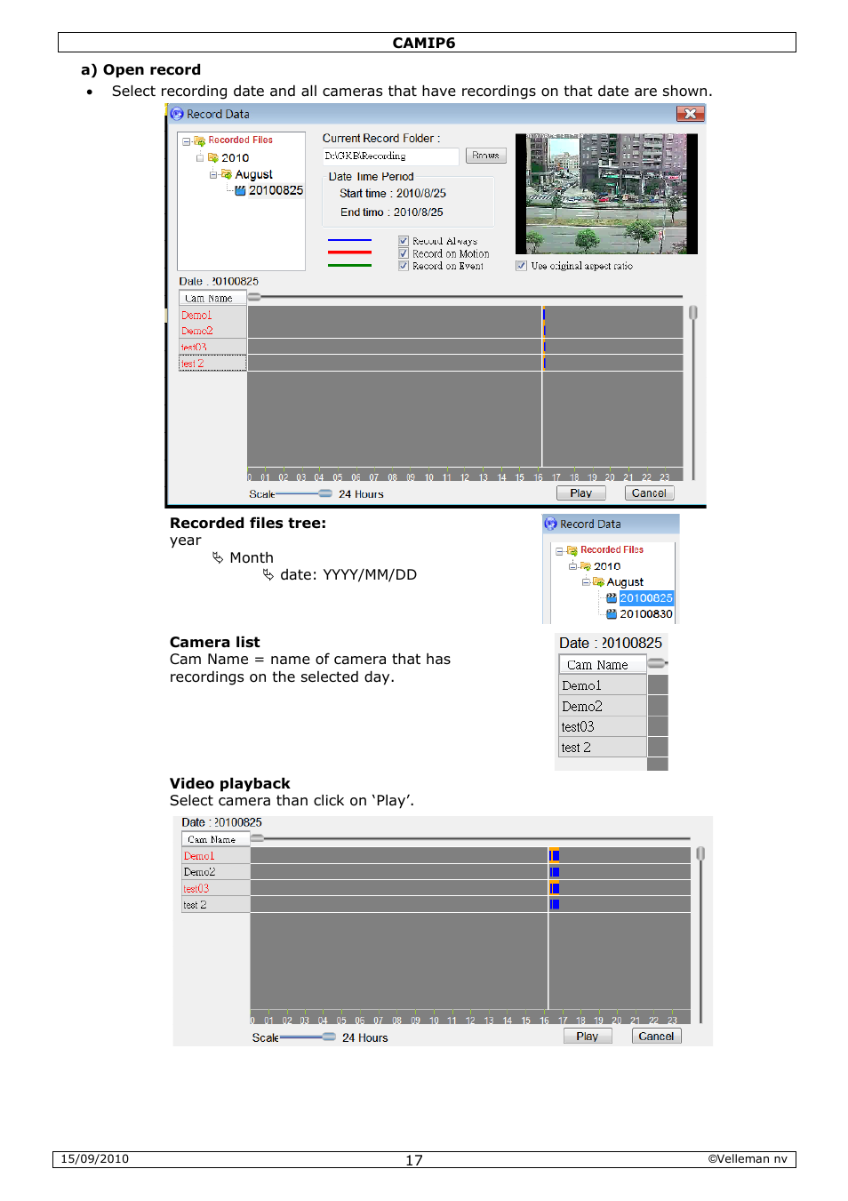 Velleman CAMIP6 User Manual | Page 17 / 115