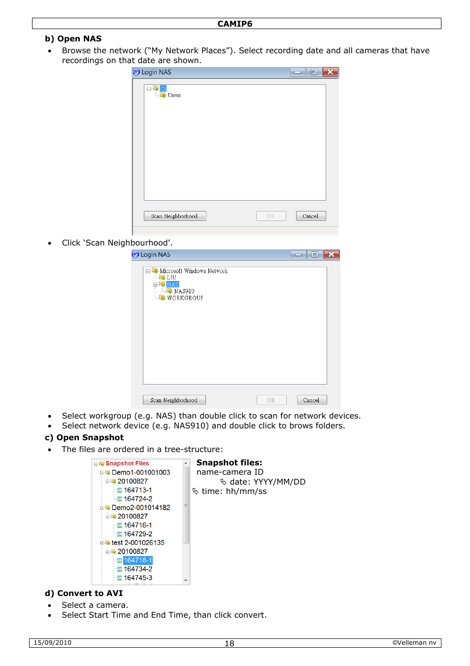 Velleman CAMIP6 User Manual | Page 18 / 115