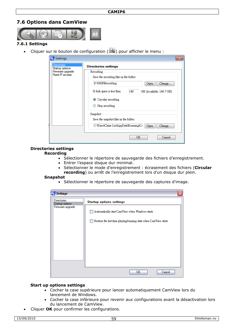 Velleman CAMIP6 User Manual | Page 59 / 115