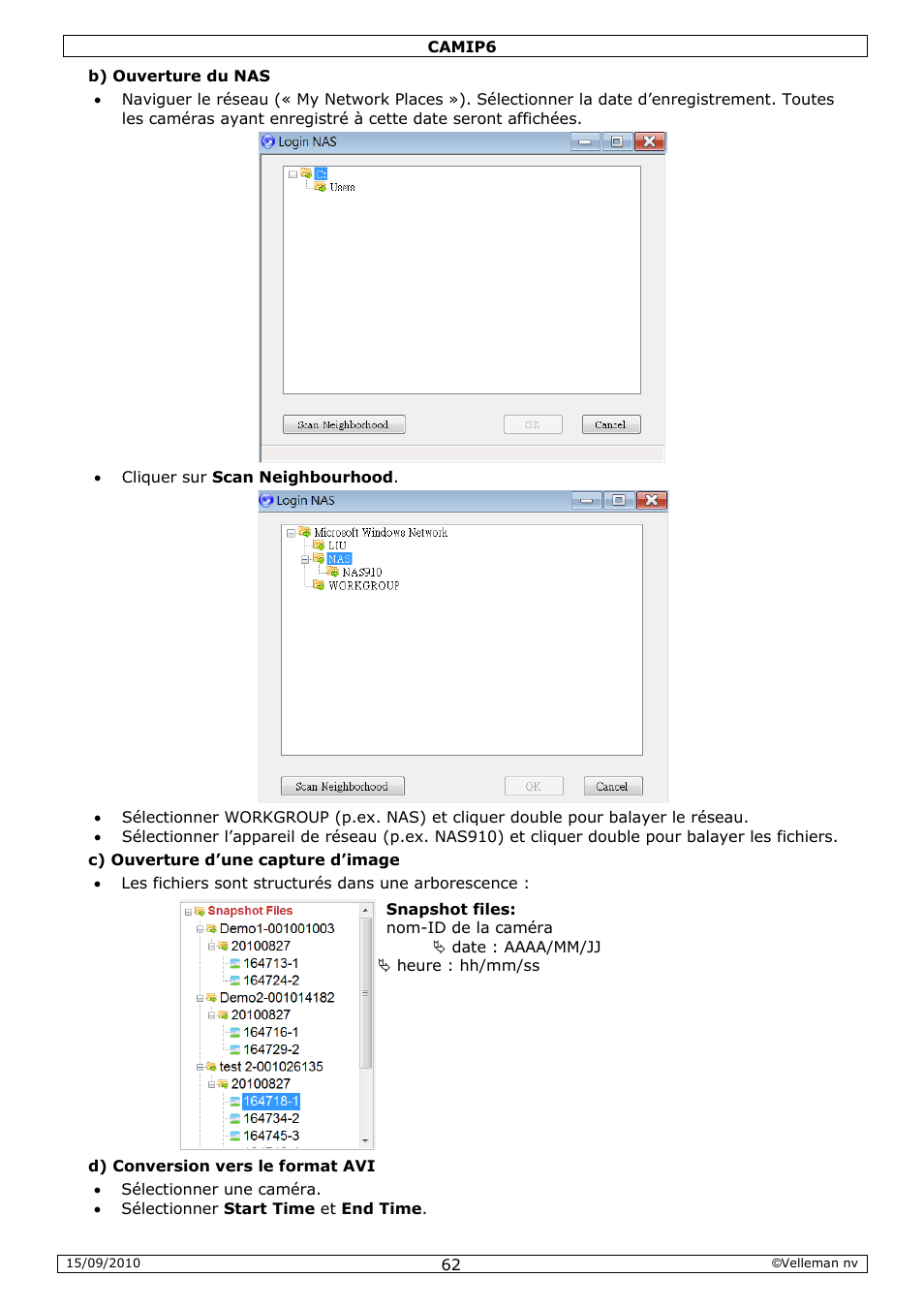 Velleman CAMIP6 User Manual | Page 62 / 115