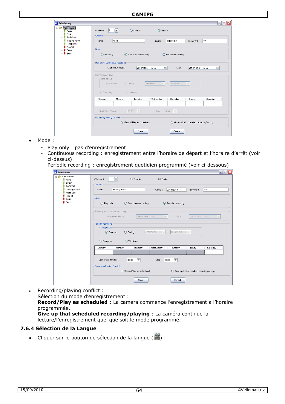 Velleman CAMIP6 User Manual | Page 64 / 115