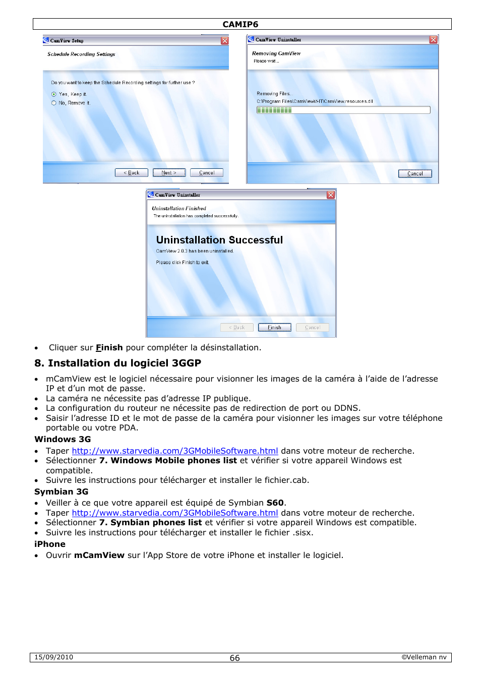 Velleman CAMIP6 User Manual | Page 66 / 115