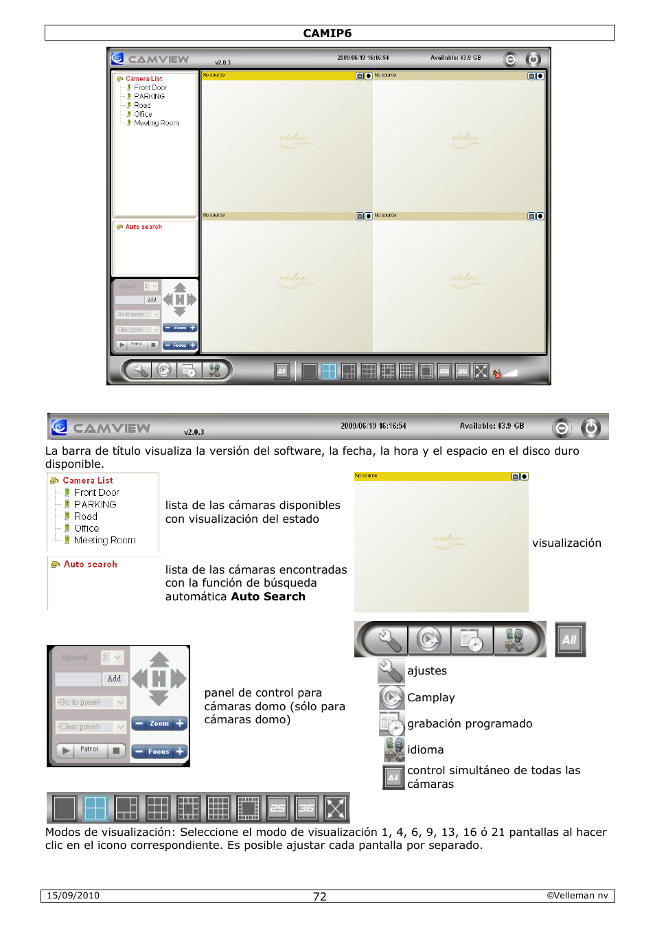 Velleman CAMIP6 User Manual | Page 72 / 115