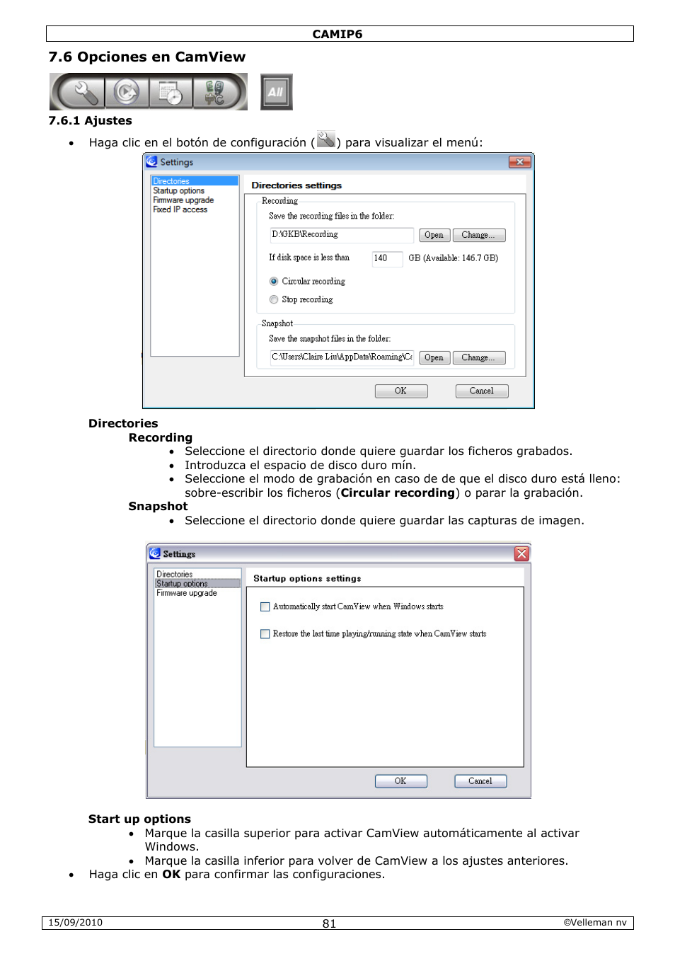 Velleman CAMIP6 User Manual | Page 81 / 115