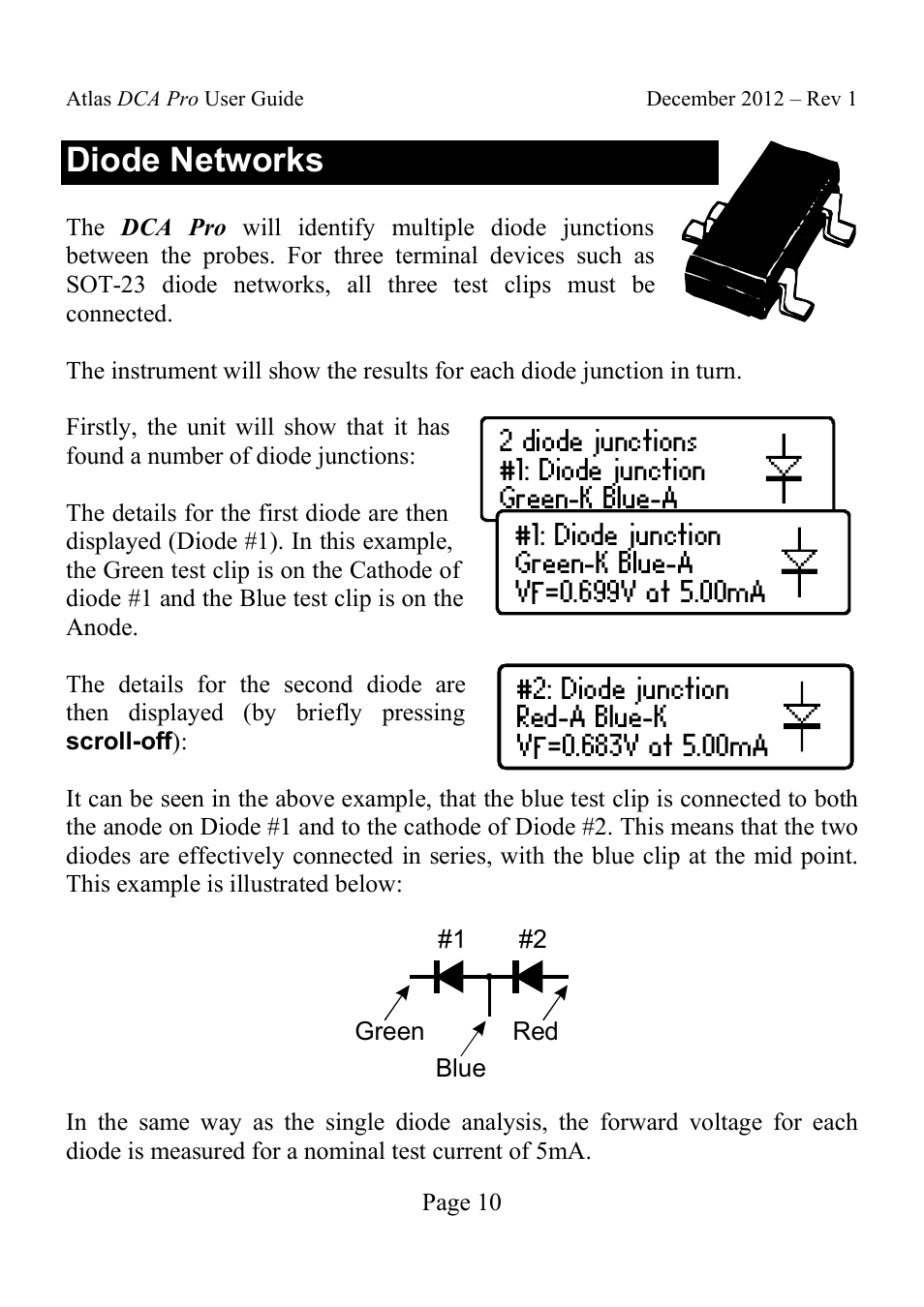 Diode networks | Velleman DCA75 User Manual | Page 10 / 46
