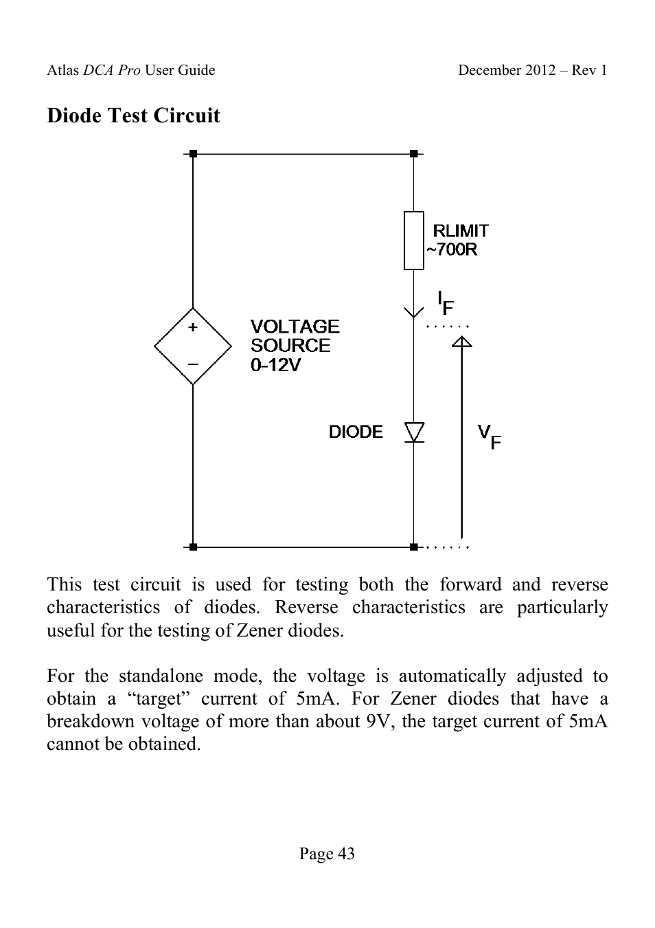 Diode test circuit | Velleman DCA75 User Manual | Page 43 / 46