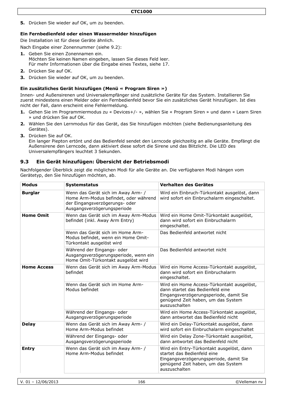 3 ein gerät hinzufügen: übersicht der betriebsmodi | Velleman CTC1000 User Manual | Page 166 / 223