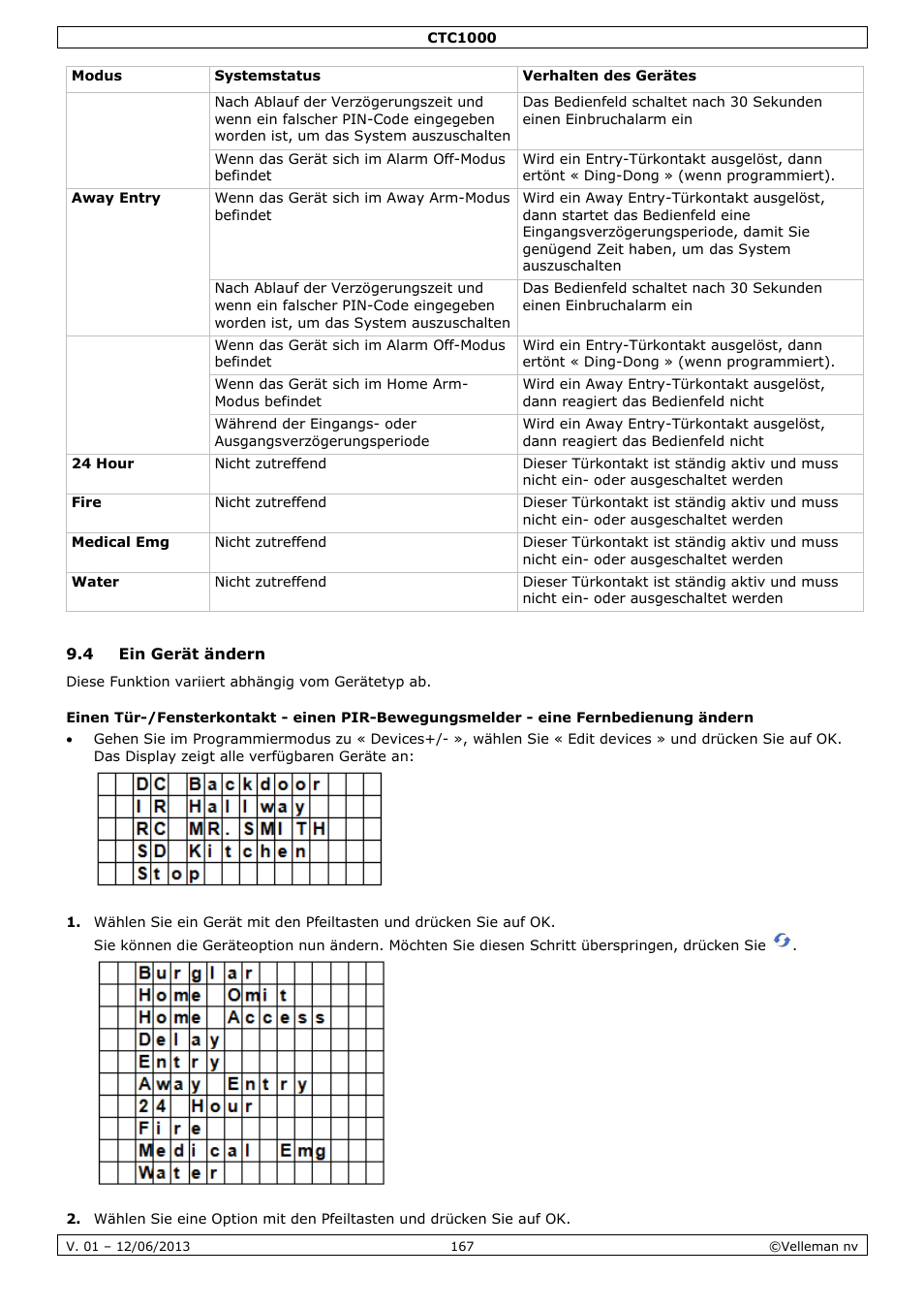 4 ein gerät ändern | Velleman CTC1000 User Manual | Page 167 / 223