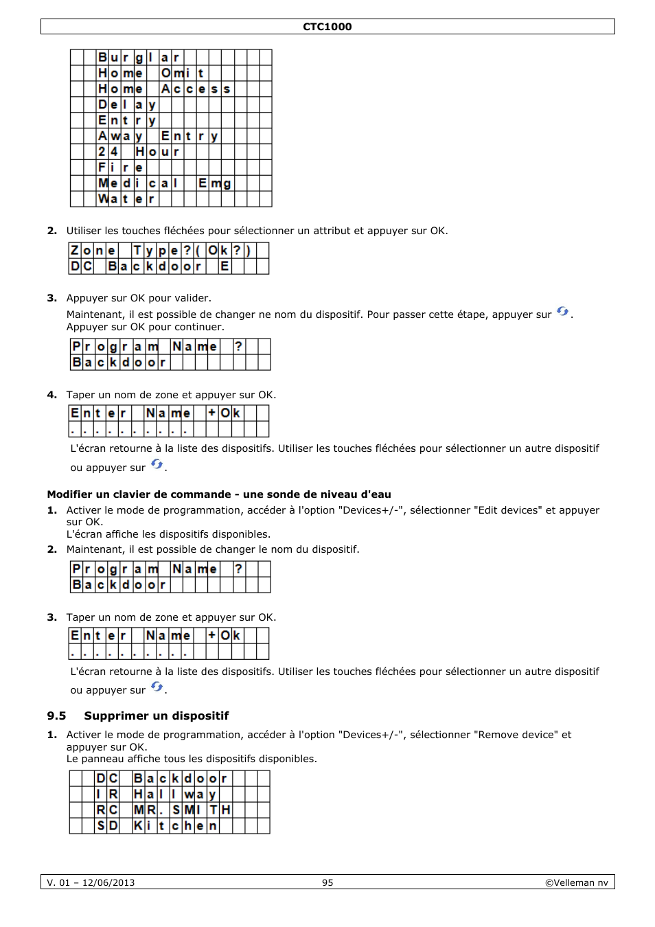5 supprimer un dispositif | Velleman CTC1000 User Manual | Page 95 / 223