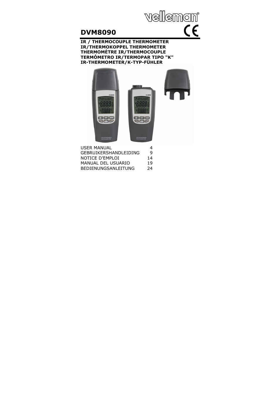 Velleman DVM8090 User Manual | 32 pages
