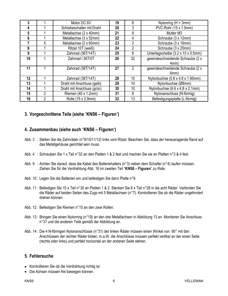 Velleman KNS6 User Manual | Page 6 / 8
