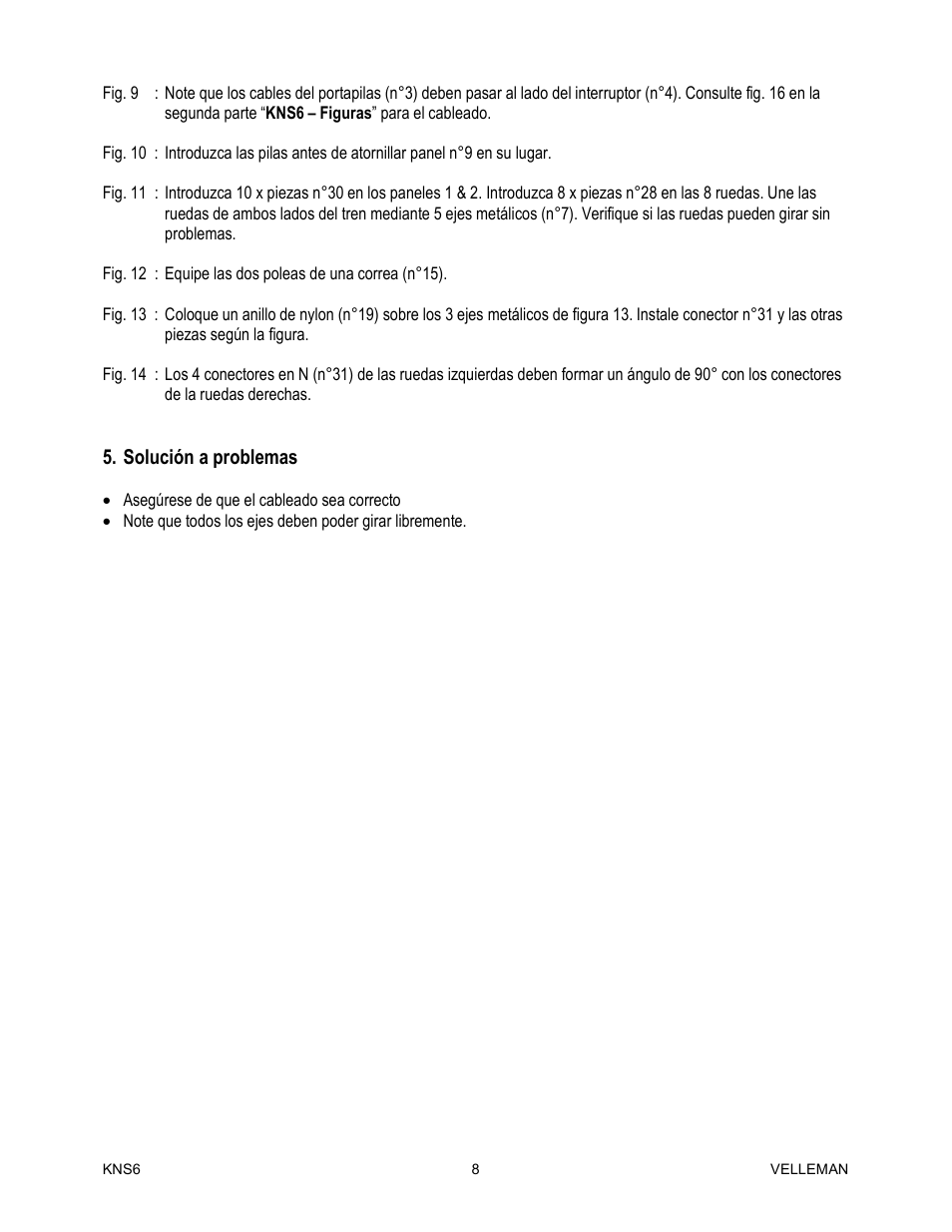 Velleman KNS6 User Manual | Page 8 / 8
