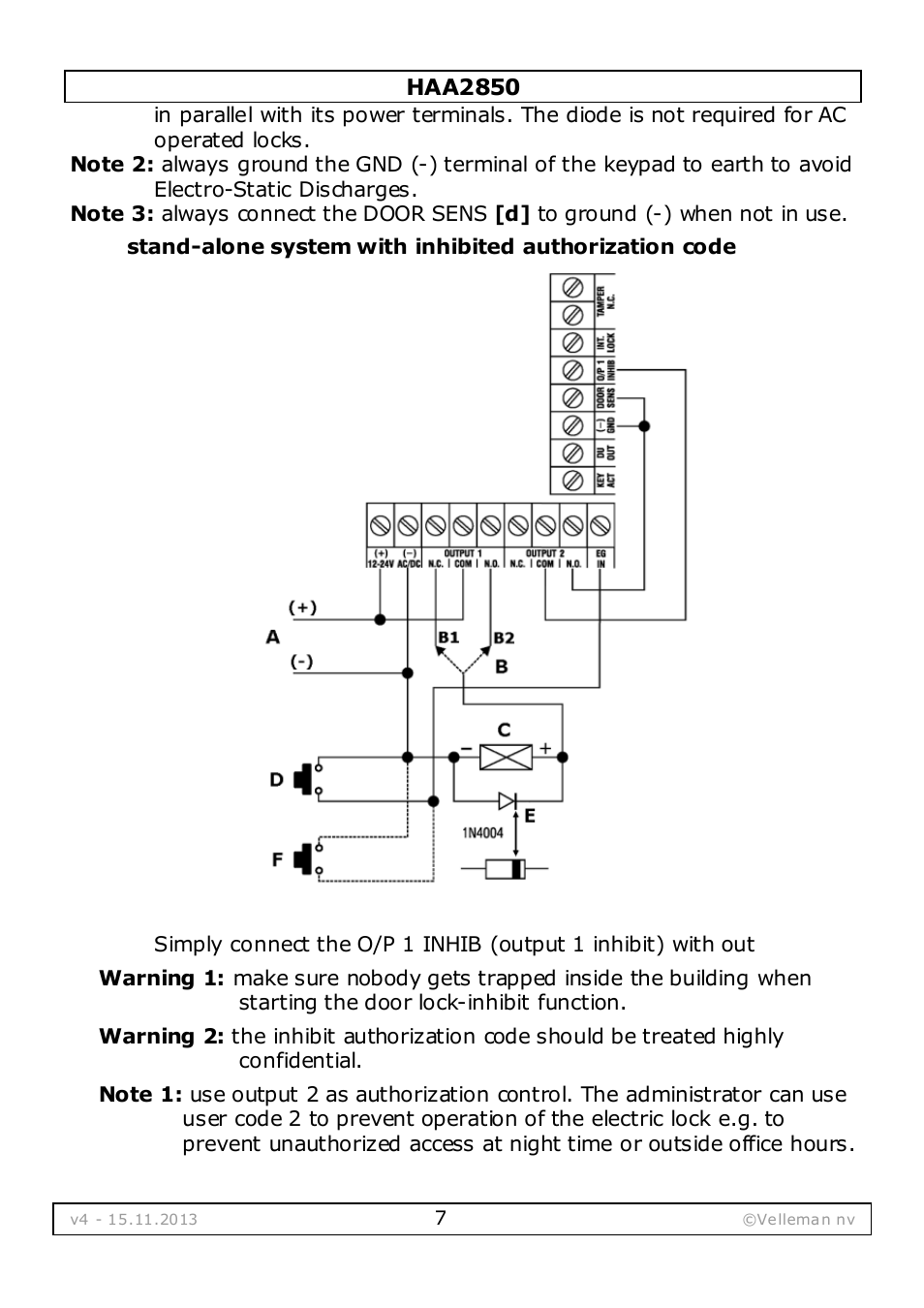 Velleman HAA2850 User Manual | Page 7 / 67