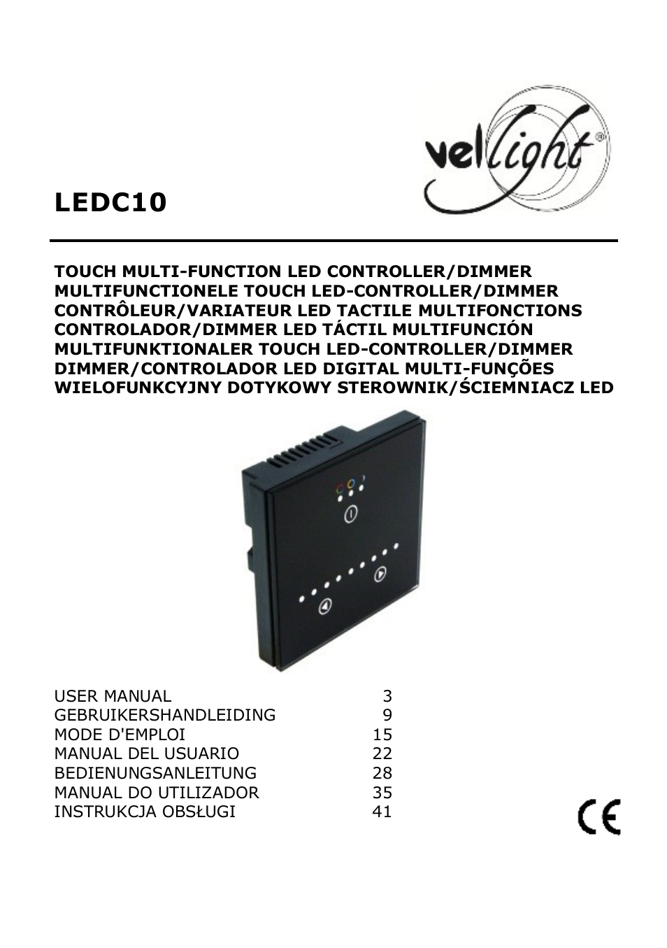 Velleman LEDC10 User Manual | 54 pages