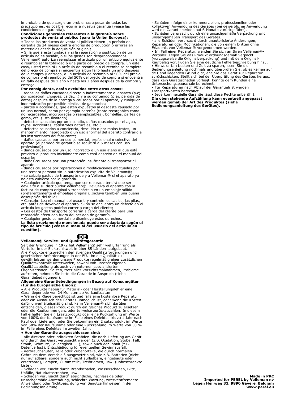 Velleman E305DO User Manual | Page 4 / 4
