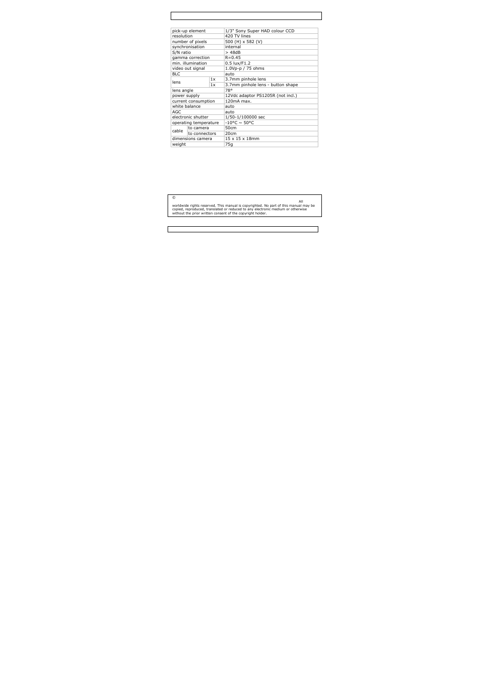 Velleman CAMCOLH3 User Manual | Page 4 / 17