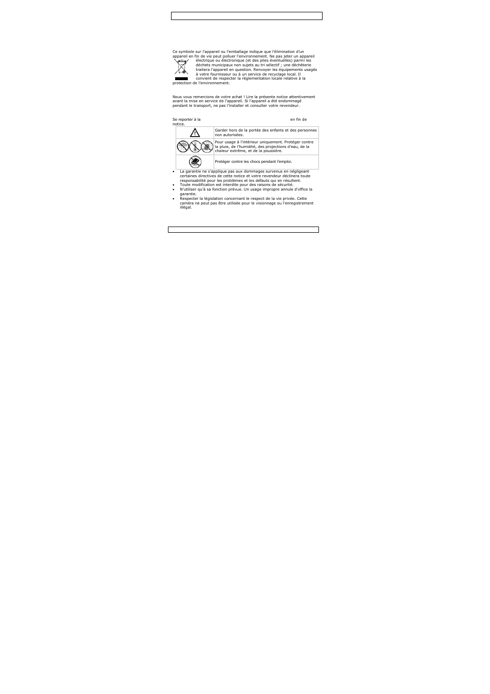 Notice d’emploi | Velleman CAMCOLH3 User Manual | Page 7 / 17