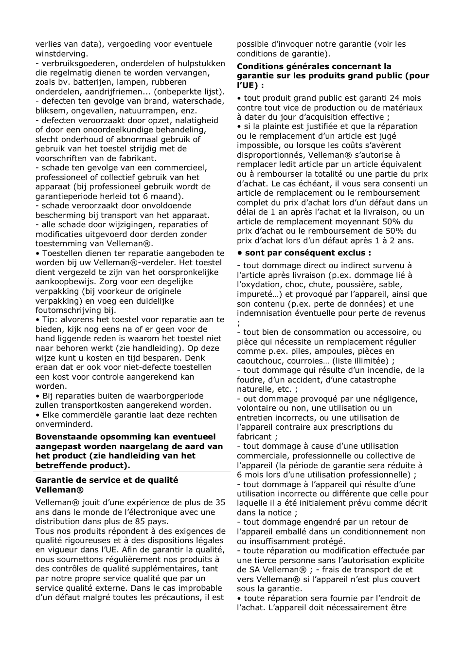 Velleman CAMRFM3 User Manual | Page 20 / 22