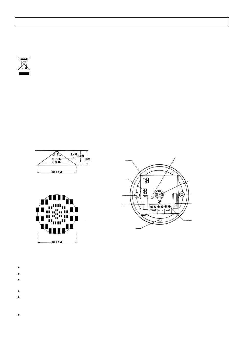 Haa50 – infrarode pir detector voor plafondmontage | Velleman HAA50 User Manual | Page 5 / 16