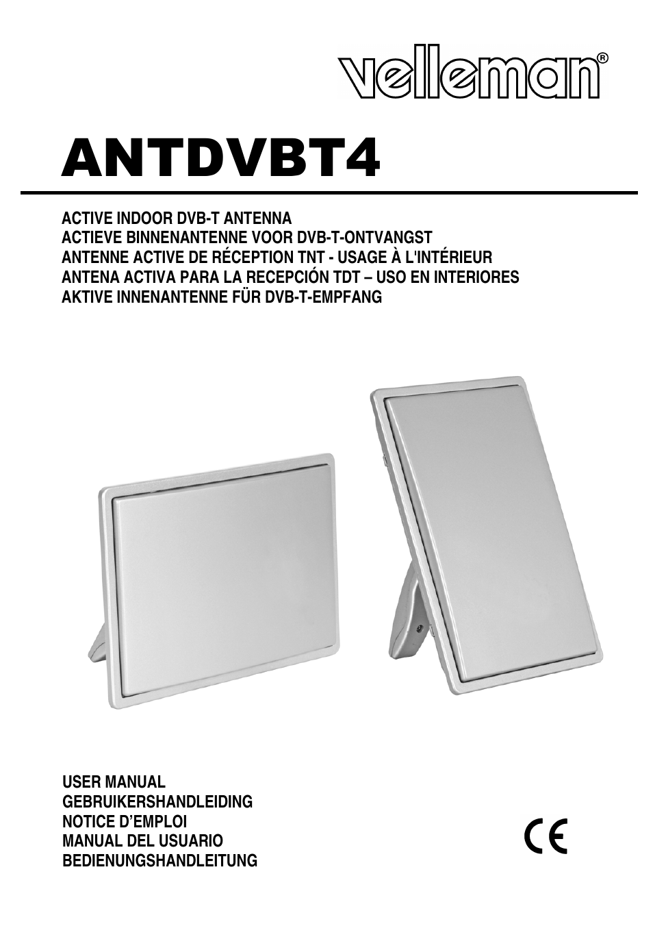 Velleman ANTDVBT4 User Manual | 8 pages