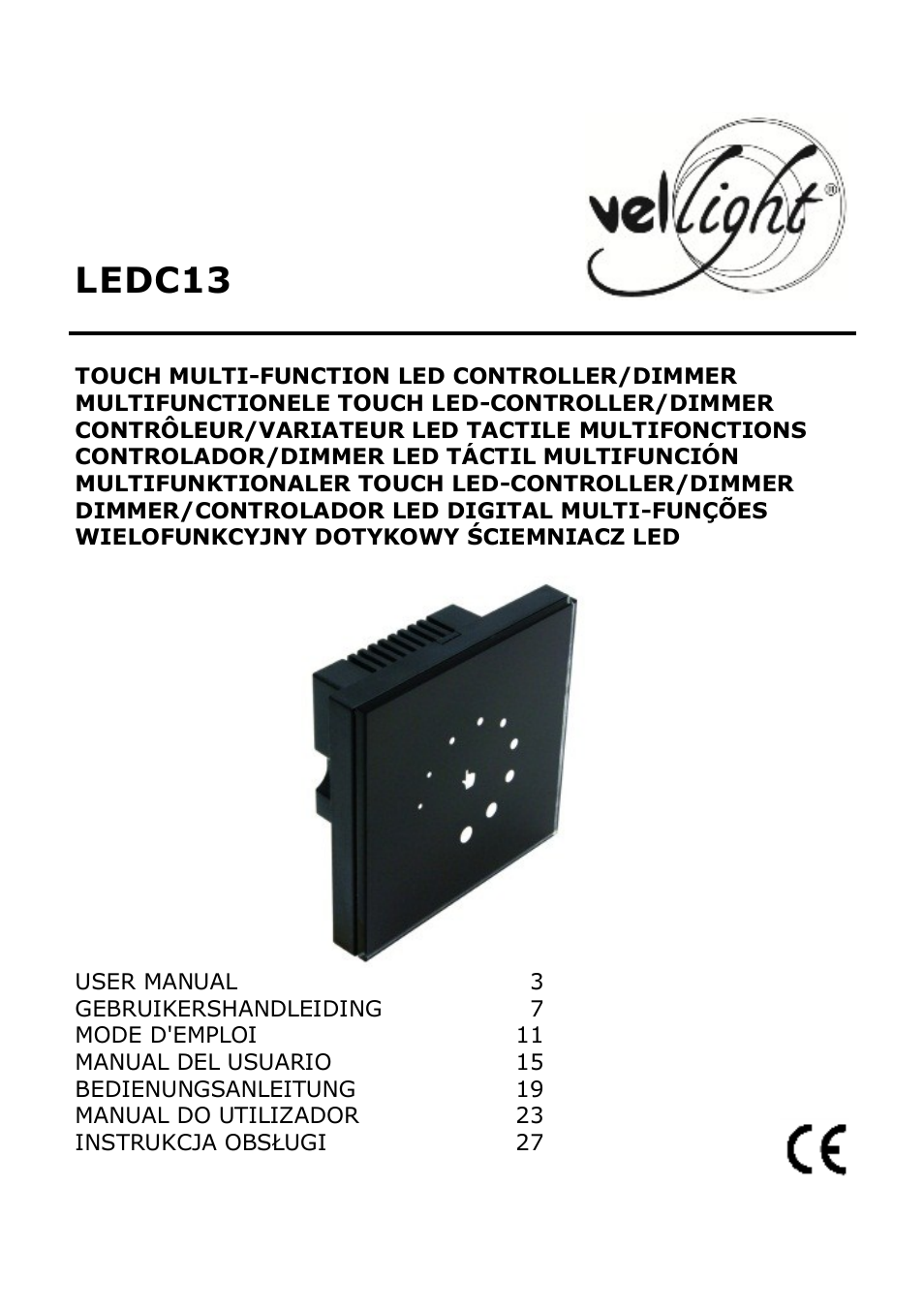 Velleman LEDC13 User Manual | 37 pages