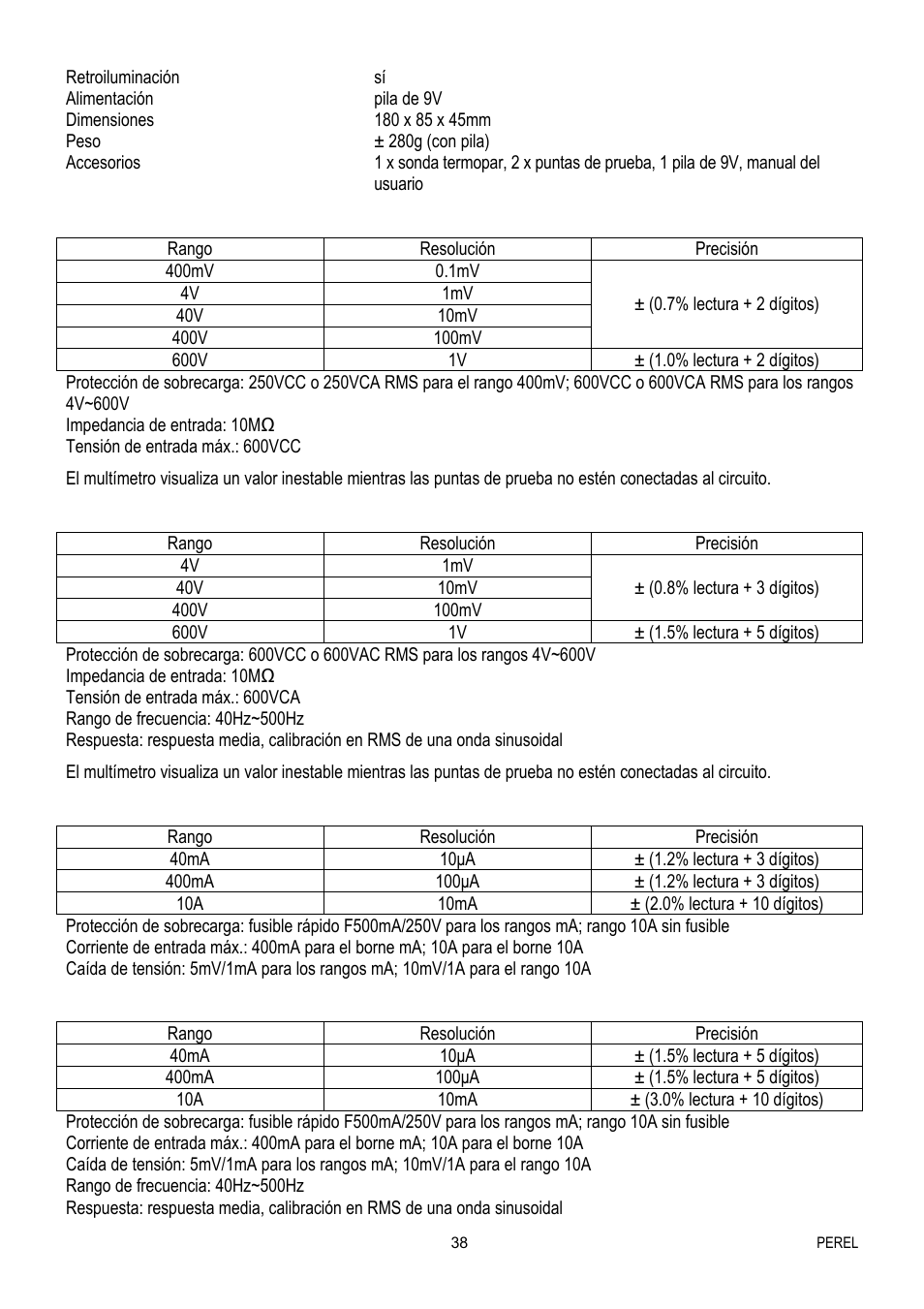 Velleman EVM1400 User Manual | Page 38 / 60