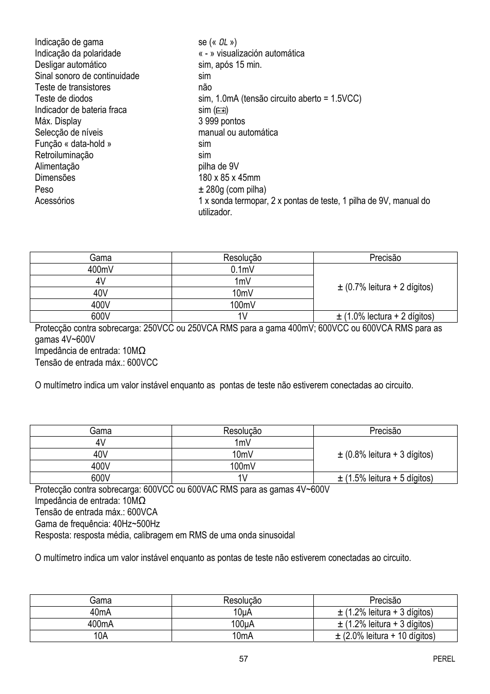 Velleman EVM1400 User Manual | Page 57 / 60