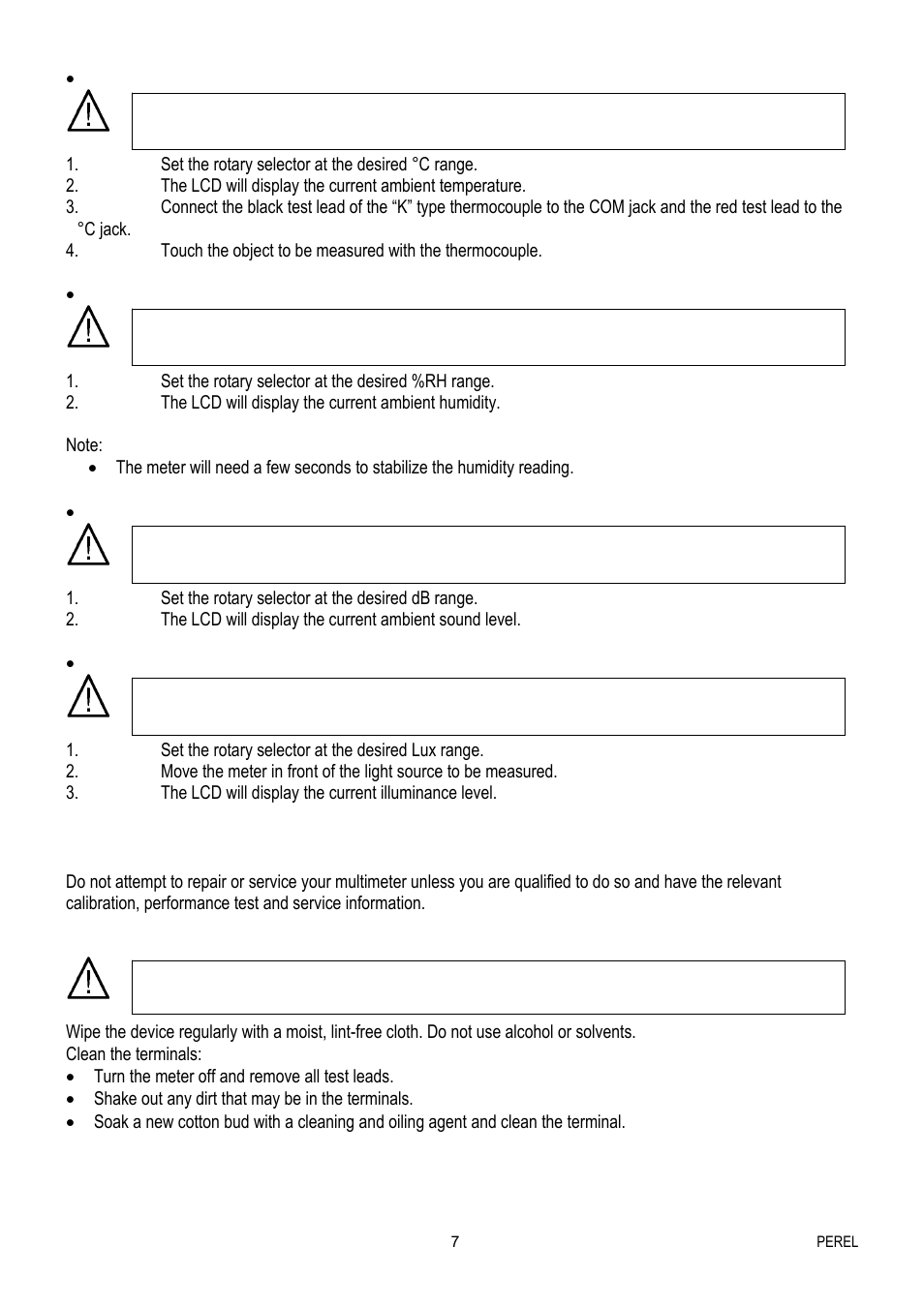 Velleman EVM1400 User Manual | Page 7 / 60