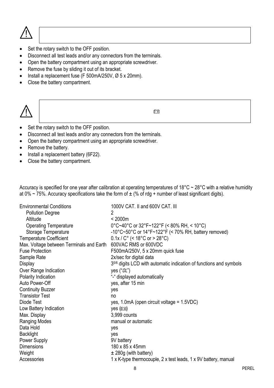 Velleman EVM1400 User Manual | Page 8 / 60
