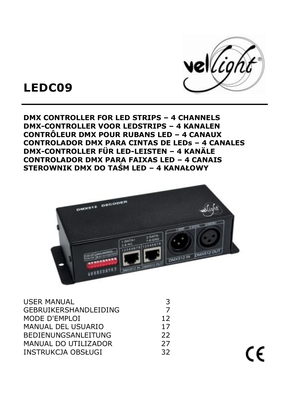 Velleman LEDC09 User Manual | 44 pages