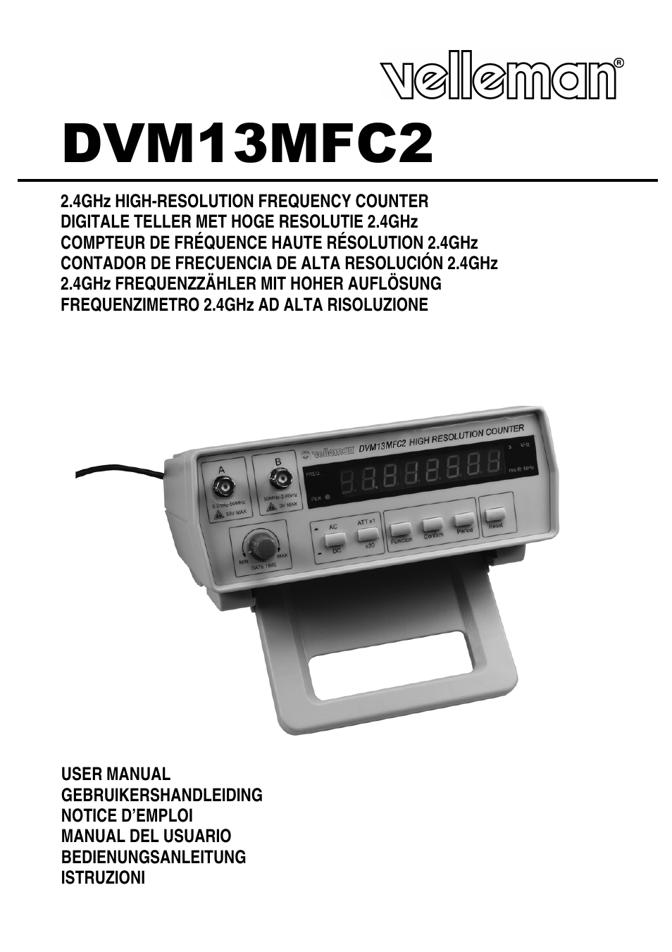 Velleman DVM13MFC2 User Manual | 23 pages