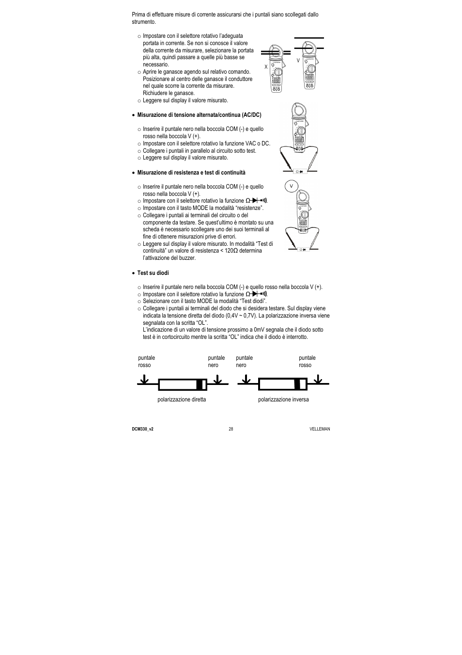 Velleman DCM330 User Manual | Page 28 / 29