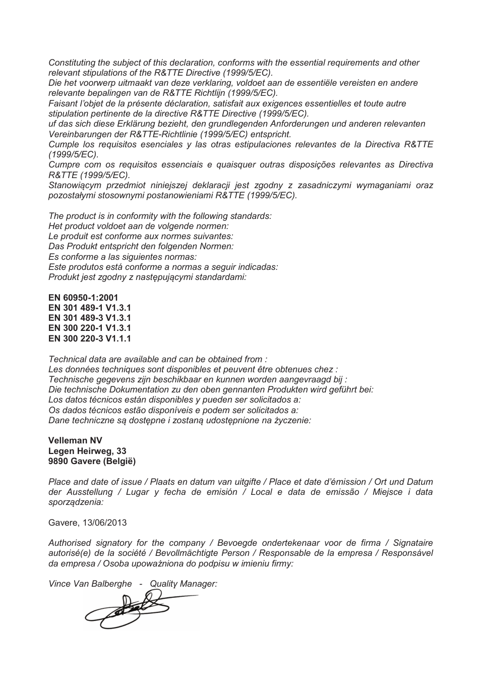 Velleman CTC1000WS User Manual | Page 40 / 40