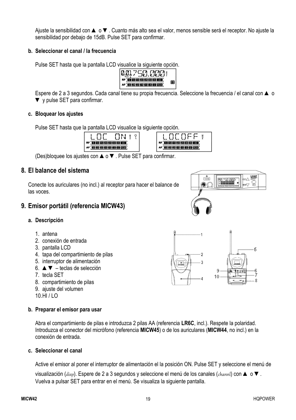 Velleman MICW42-2 User Manual | Page 19 / 30