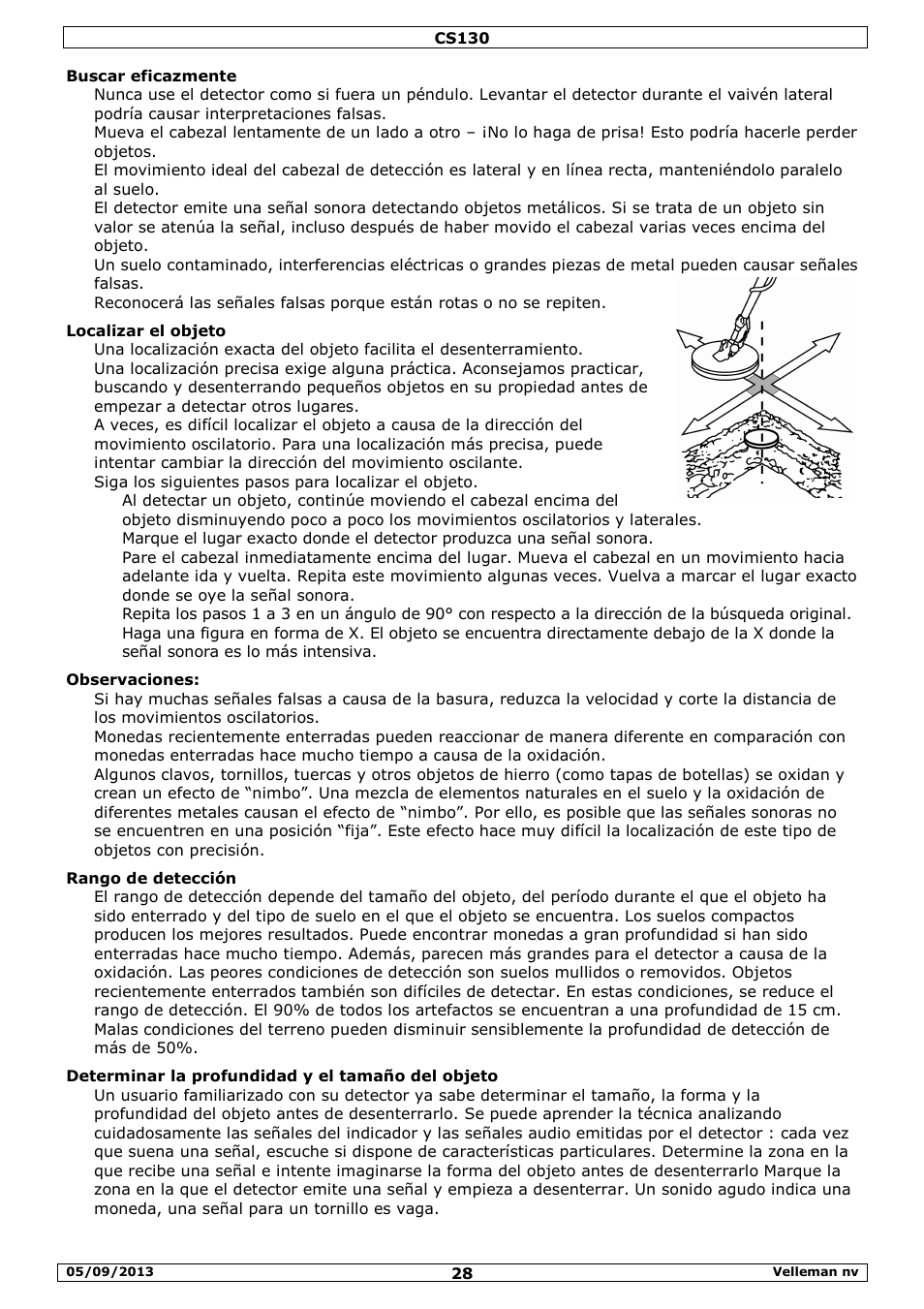 Velleman CS130 User Manual | Page 28 / 54