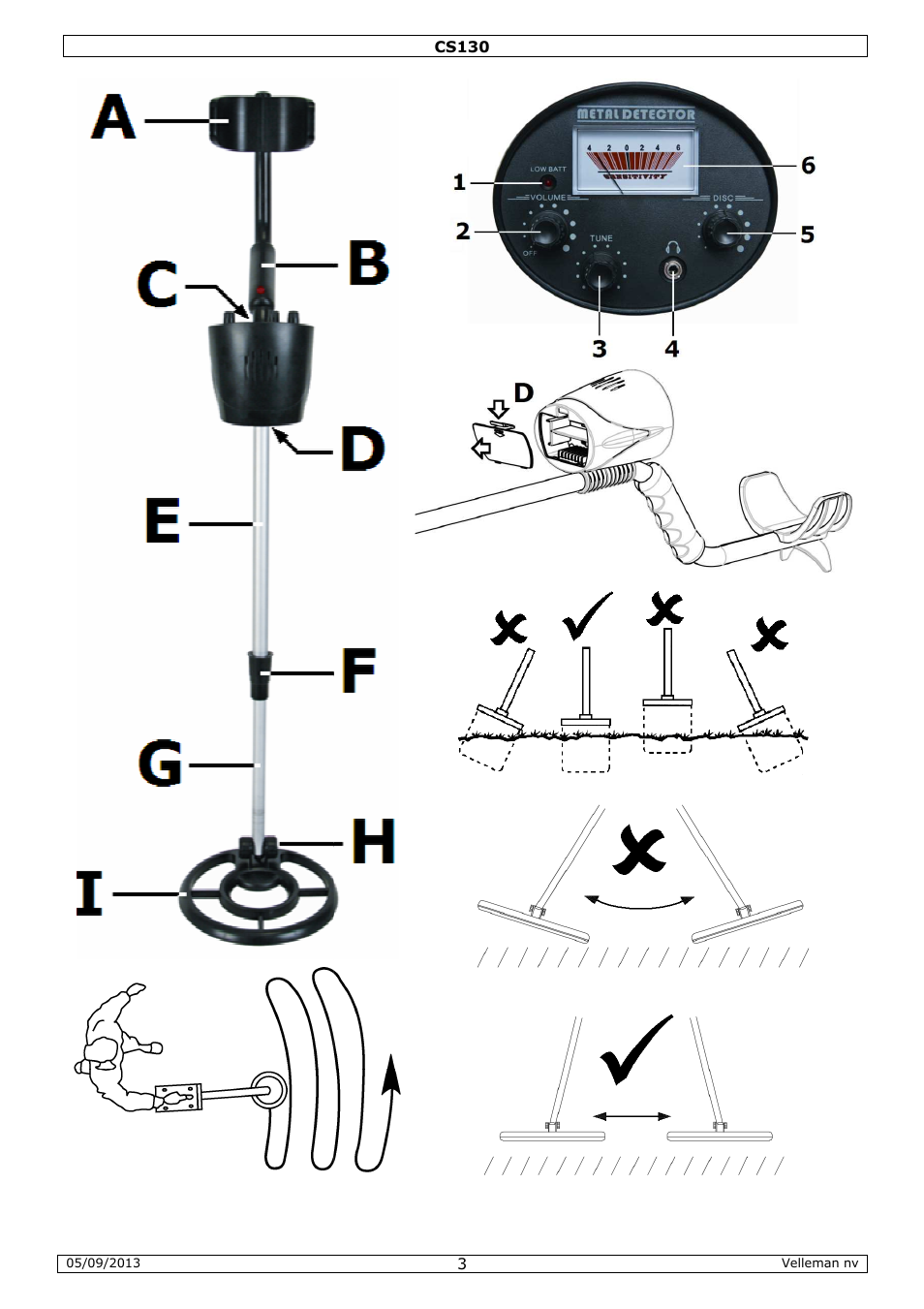 Velleman CS130 User Manual | Page 3 / 54