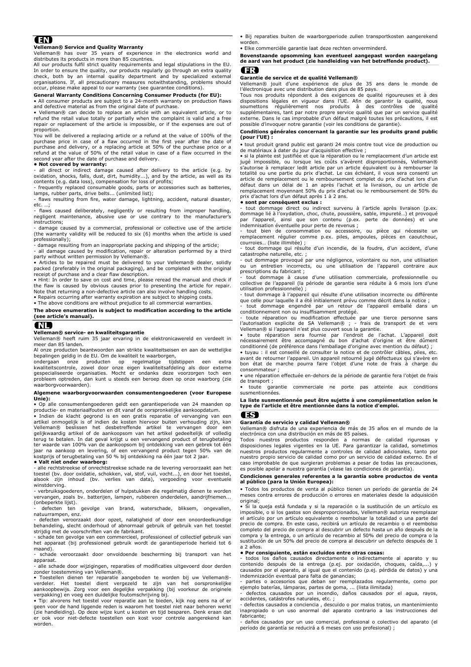 Velleman CS130 User Manual | Page 53 / 54