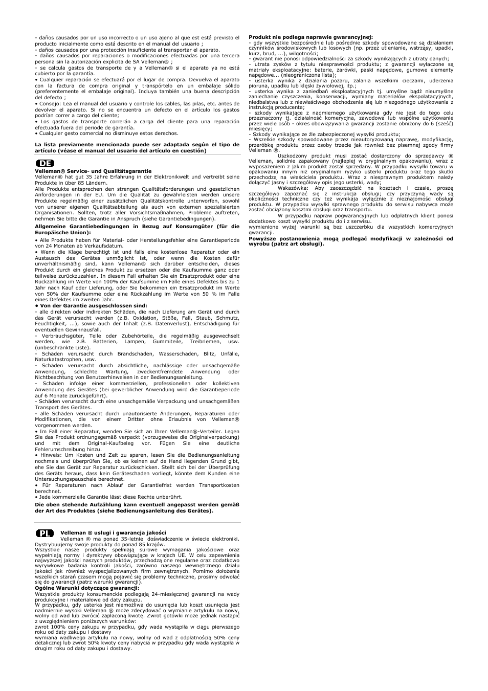 Velleman CS130 User Manual | Page 54 / 54