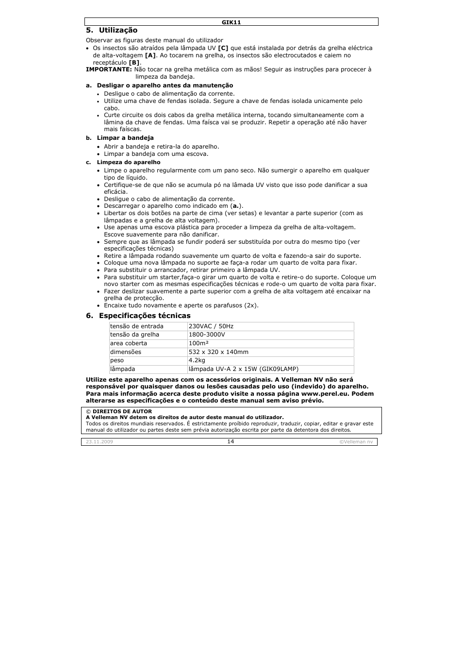 Velleman GIK11 User Manual | Page 14 / 16