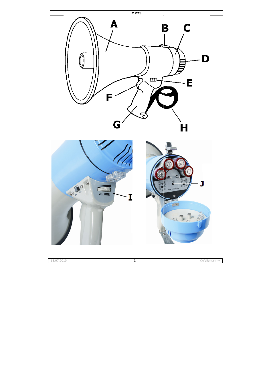 Velleman MP25 User Manual | Page 2 / 14