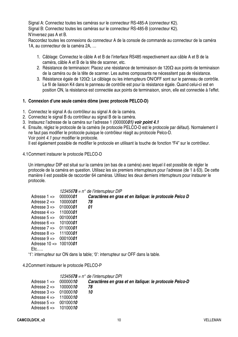 Velleman CAMCOLD-CK User Manual | Page 10 / 20