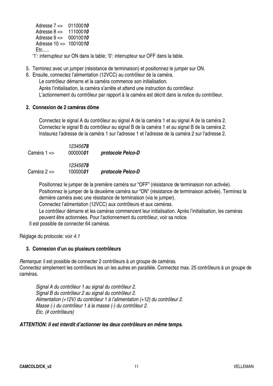 Velleman CAMCOLD-CK User Manual | Page 11 / 20