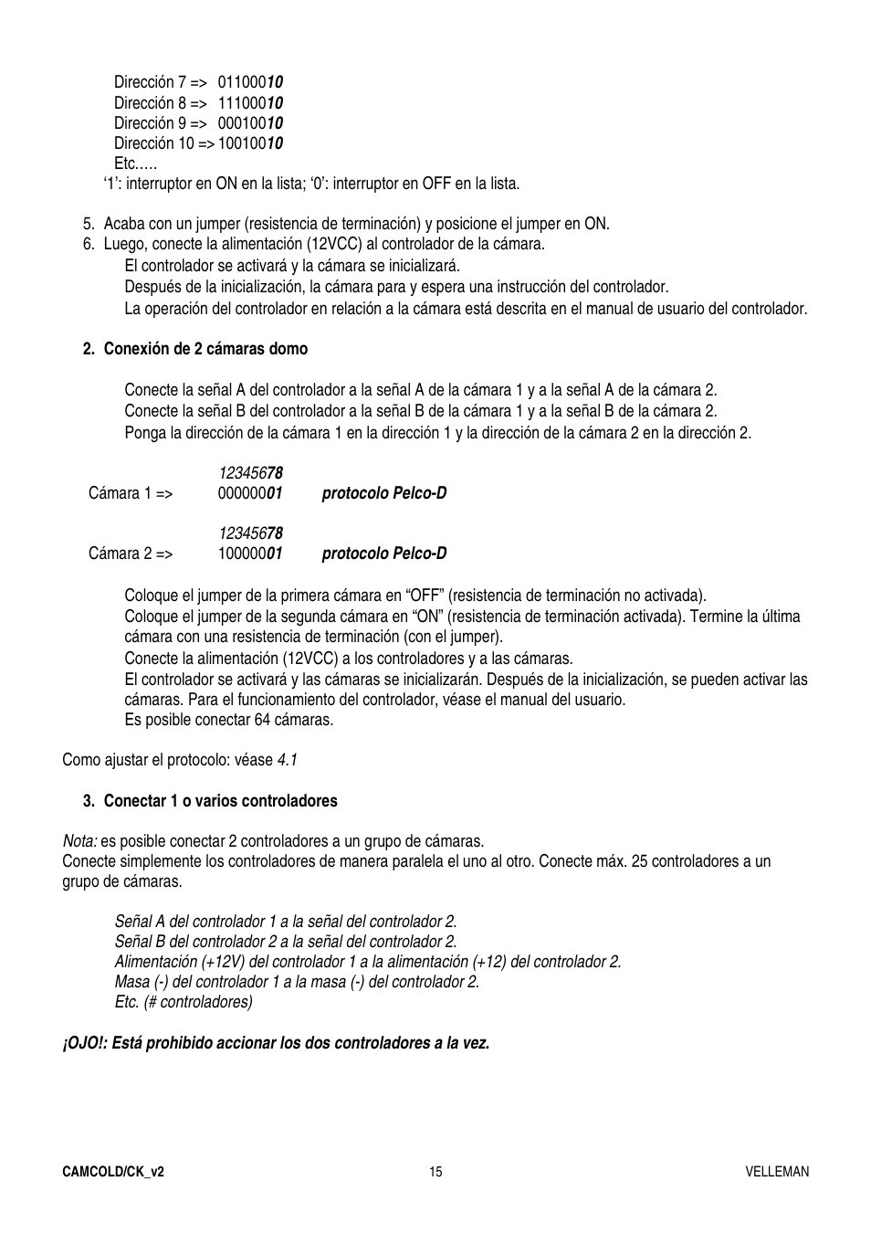 Velleman CAMCOLD-CK User Manual | Page 15 / 20