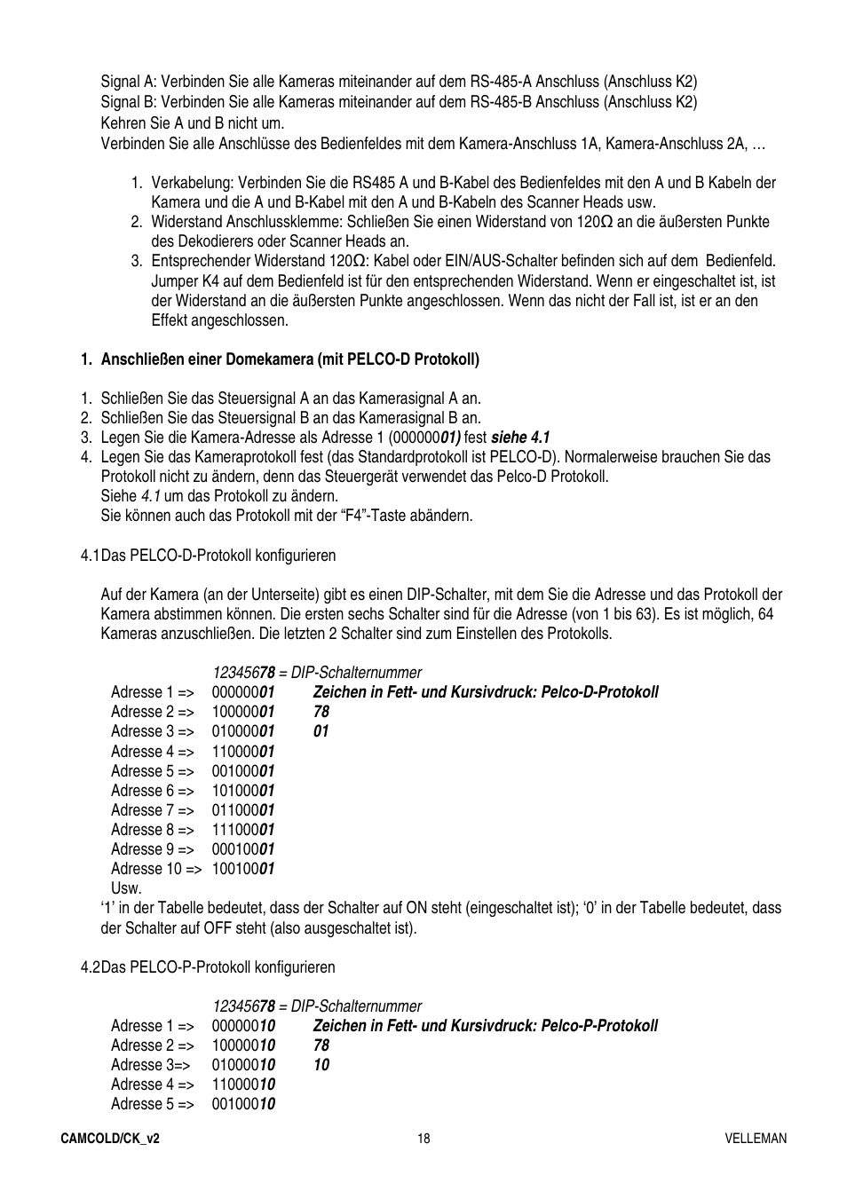 Velleman CAMCOLD-CK User Manual | Page 18 / 20