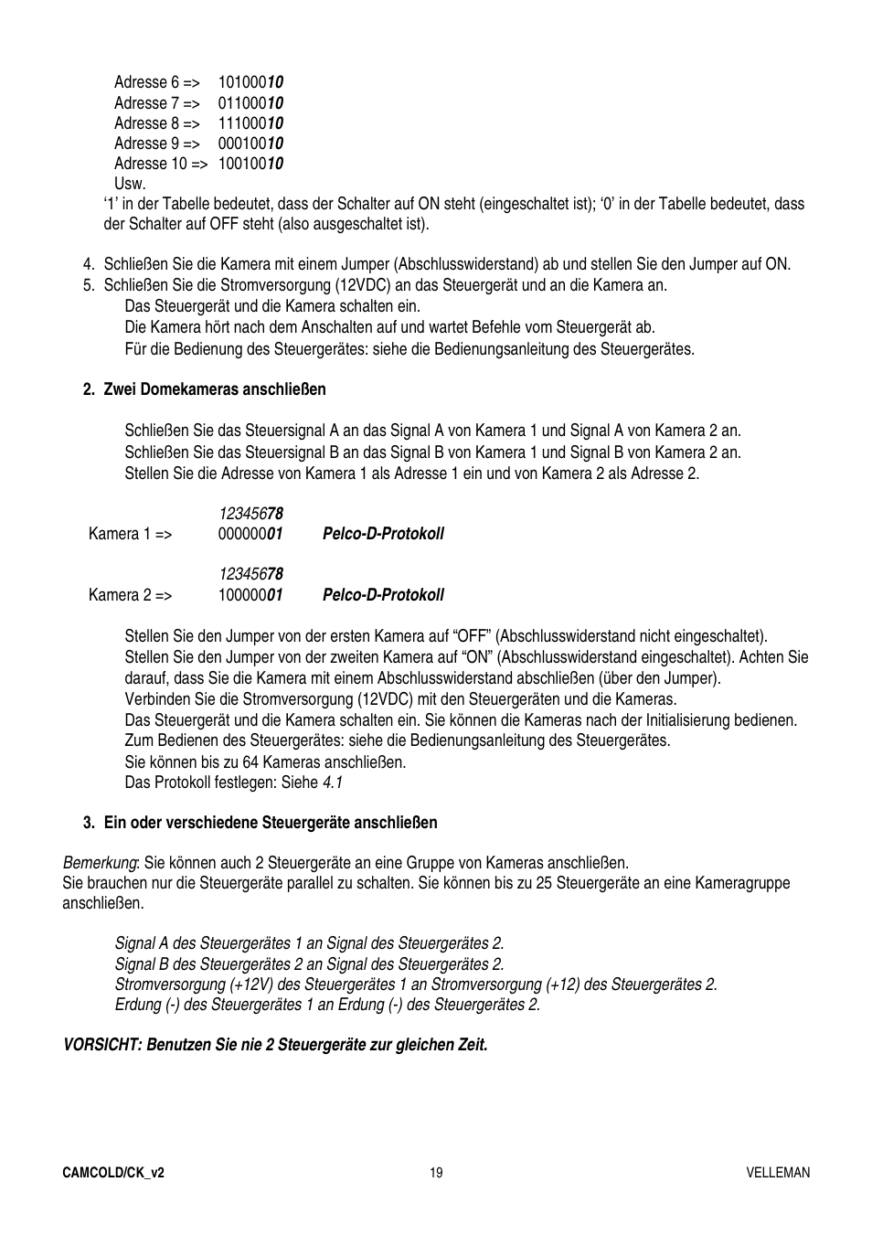 Velleman CAMCOLD-CK User Manual | Page 19 / 20